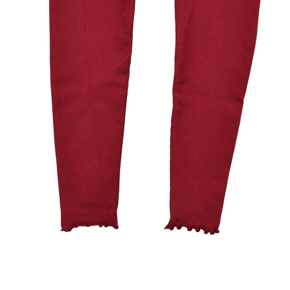 Spiritual Gangster Love Sculpt 7/8 Ruffle Legging Ruby Red Size XS/S NWT - Picture 5 of 8